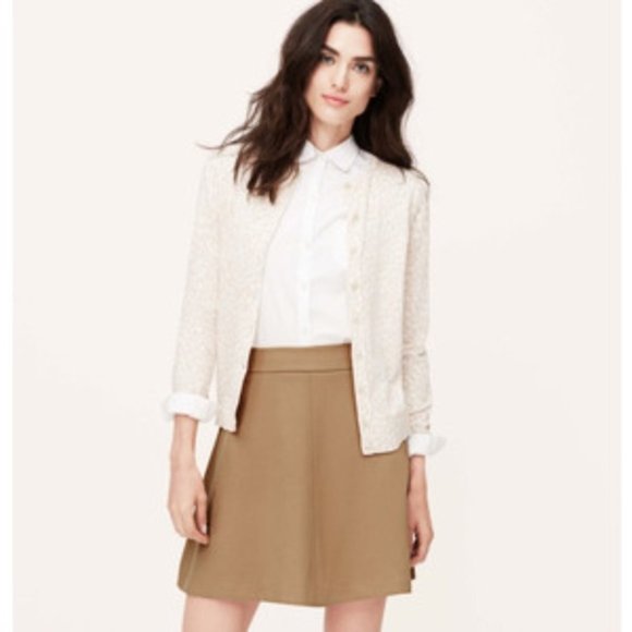 LOFT Dresses & Skirts - Loft PETITE SCUBA FLARE SKIRT